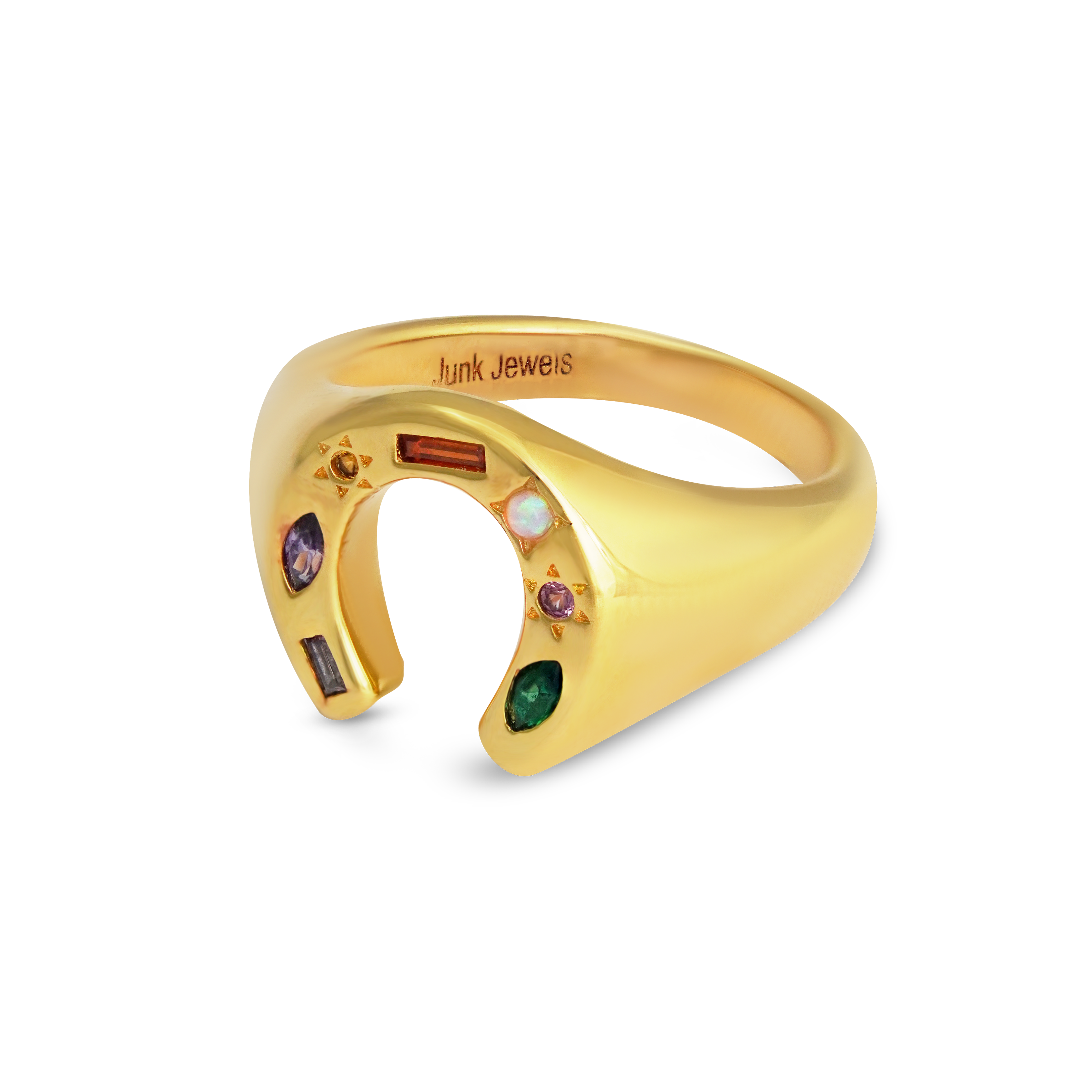 Kaleidoscope Lucky Charm Signet Ring - Junk Jewels