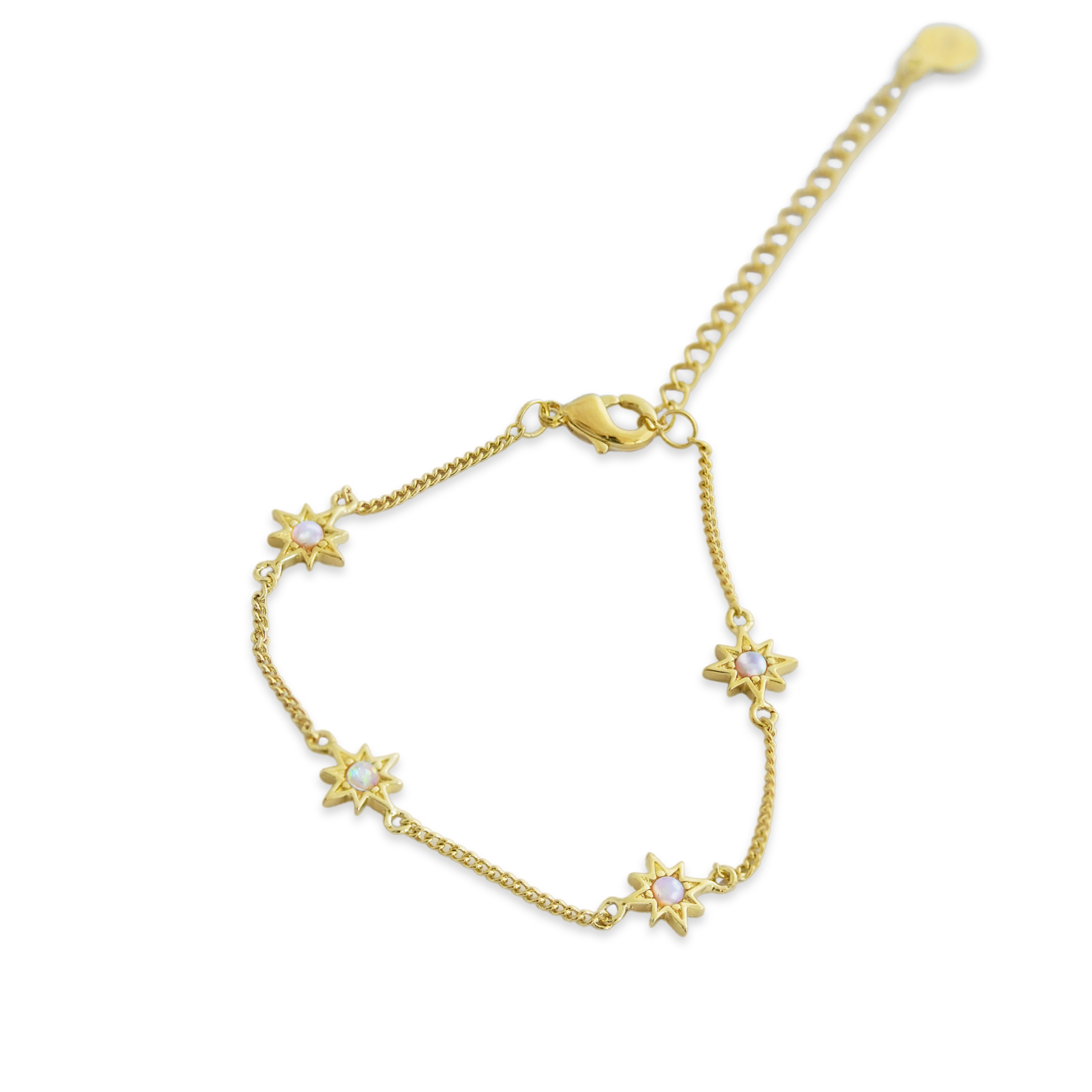 Opal Starburst Charm Bracelet - Junk Jewels