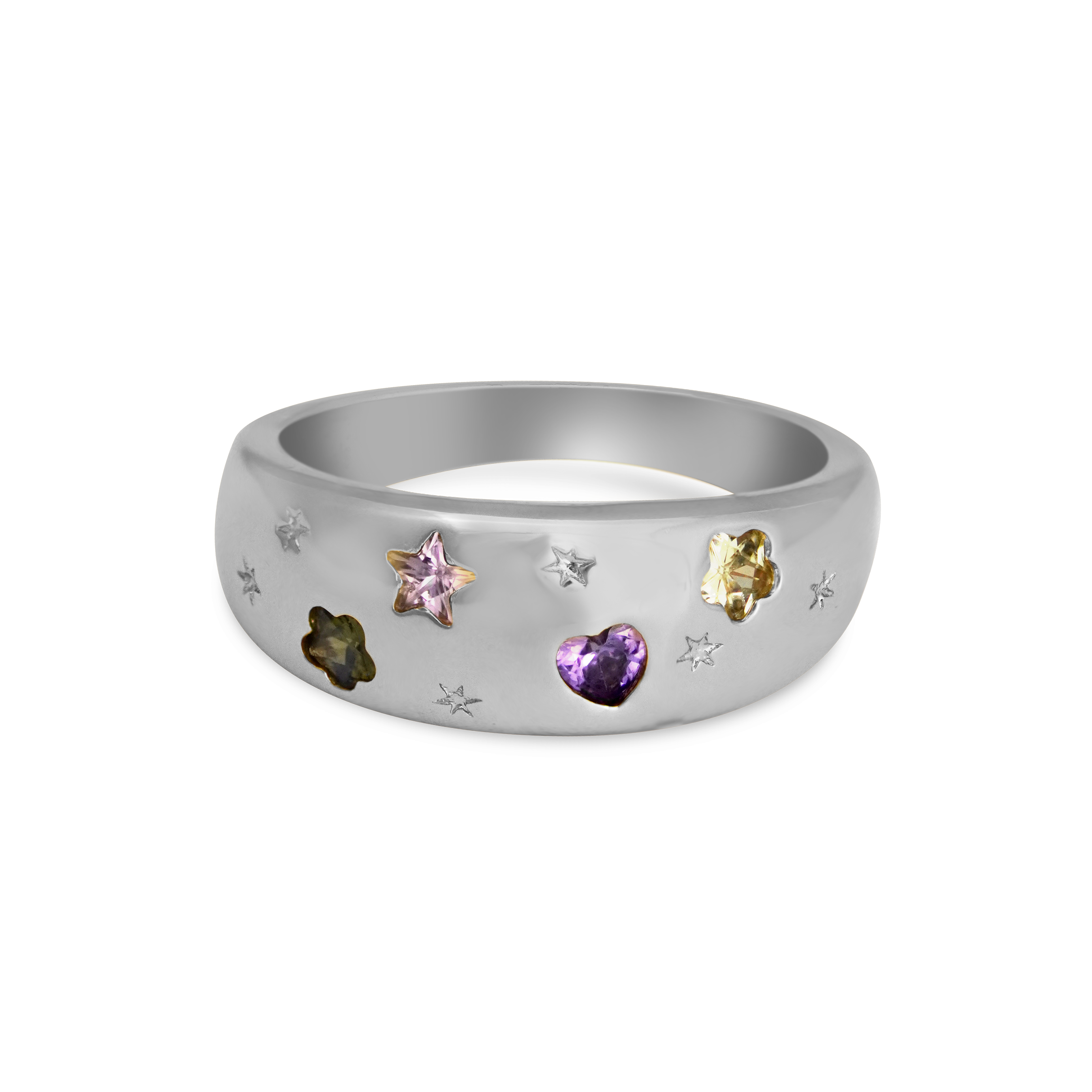 Jewelled Dreams Chunky Ring - Junk Jewels