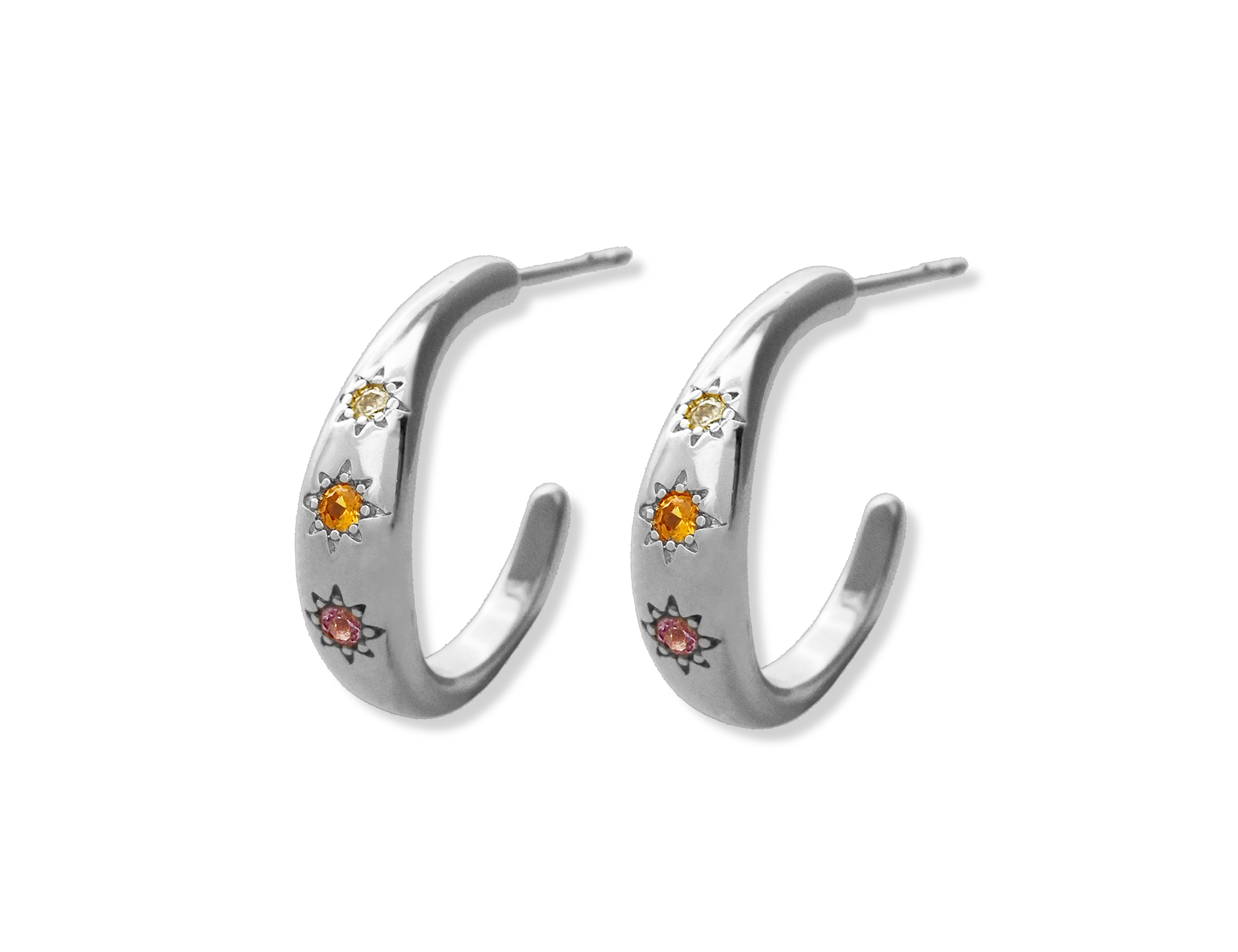 Kaleidoscope Disco Hoop Earrings