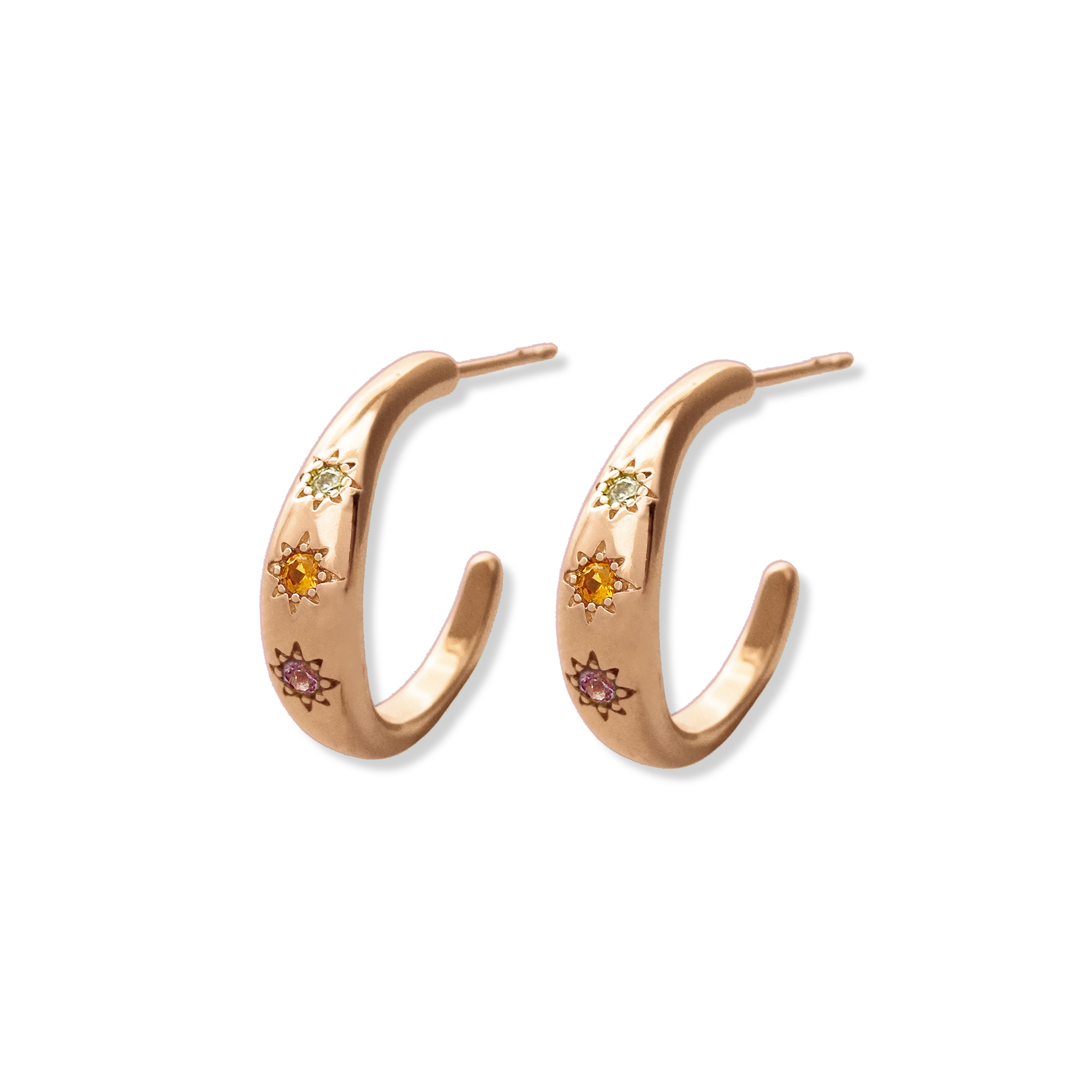 Kaleidoscope Disco Hoop Earrings - Junk Jewels