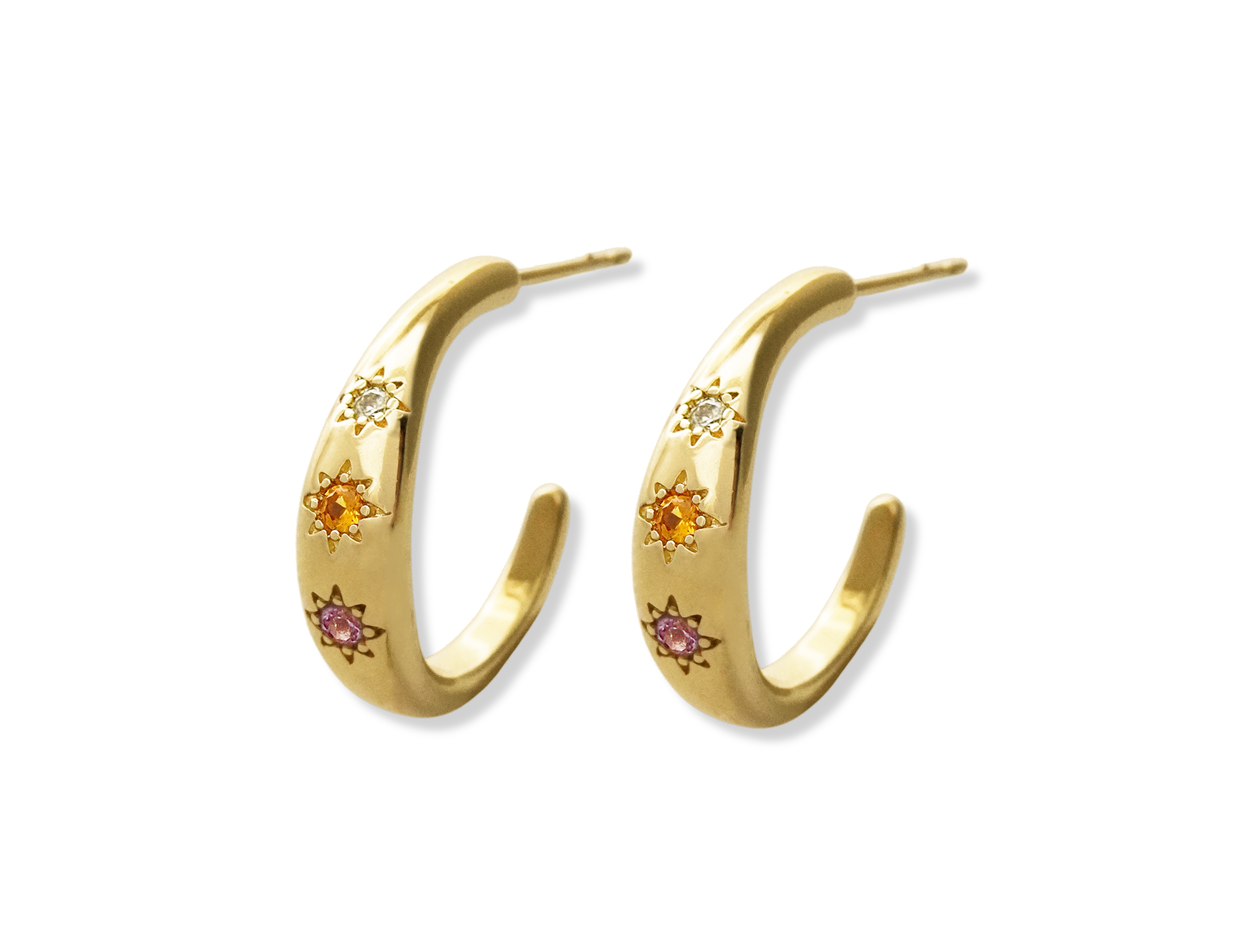 Kaleidoscope Disco Hoop Earrings - Junk Jewels
