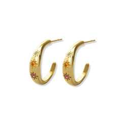Kaleidoscope Disco Hoop Earrings - Junk Jewels