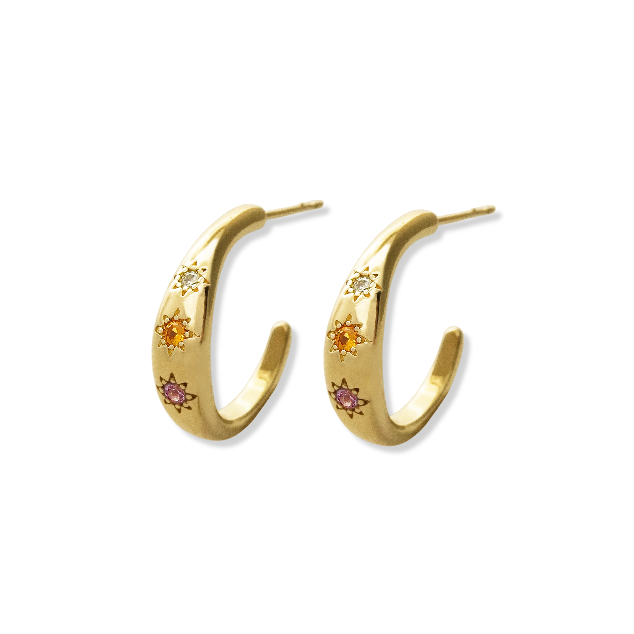Kaleidoscope Disco Hoop Earrings - Junk Jewels