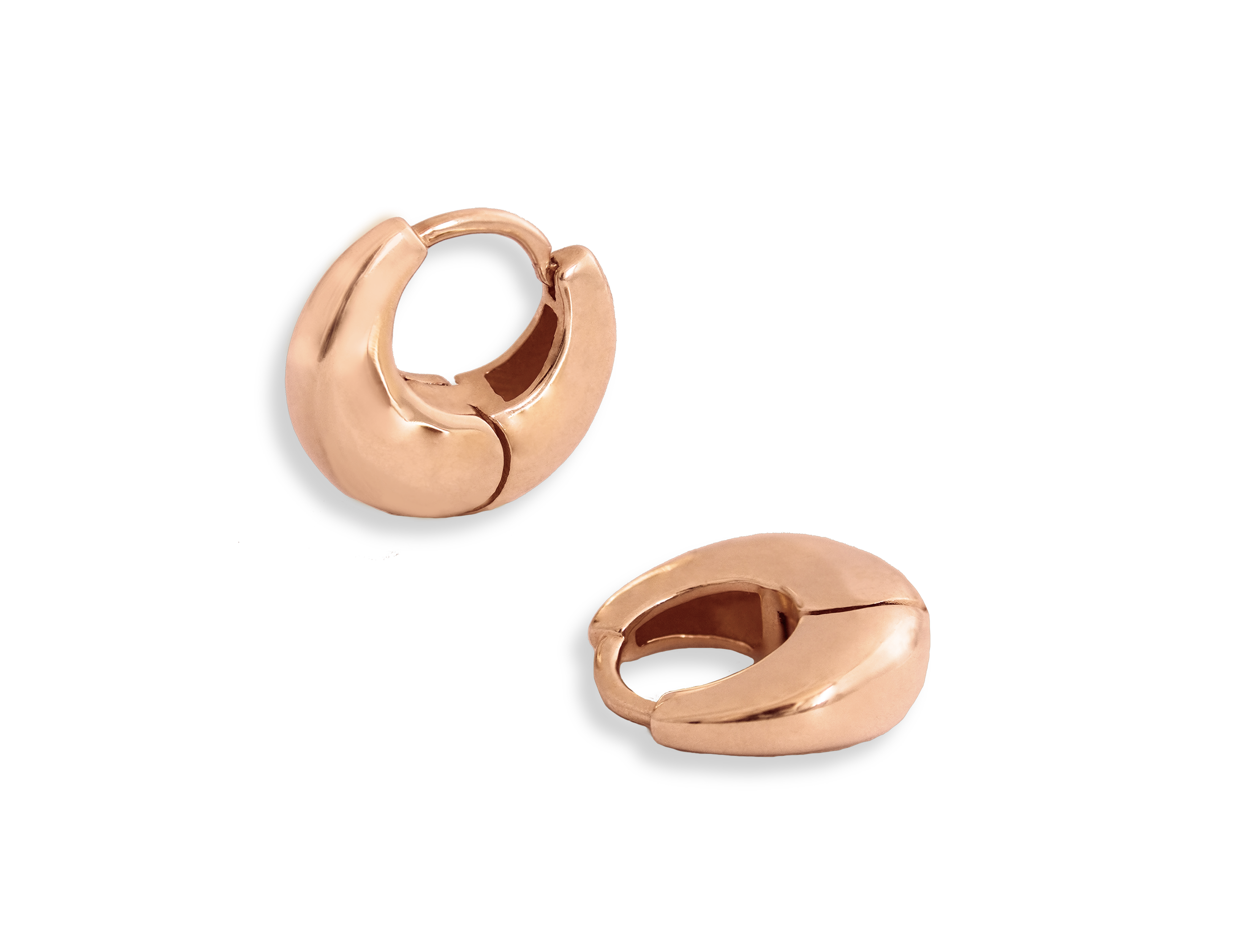 Chunky Modern Hoop Earrings