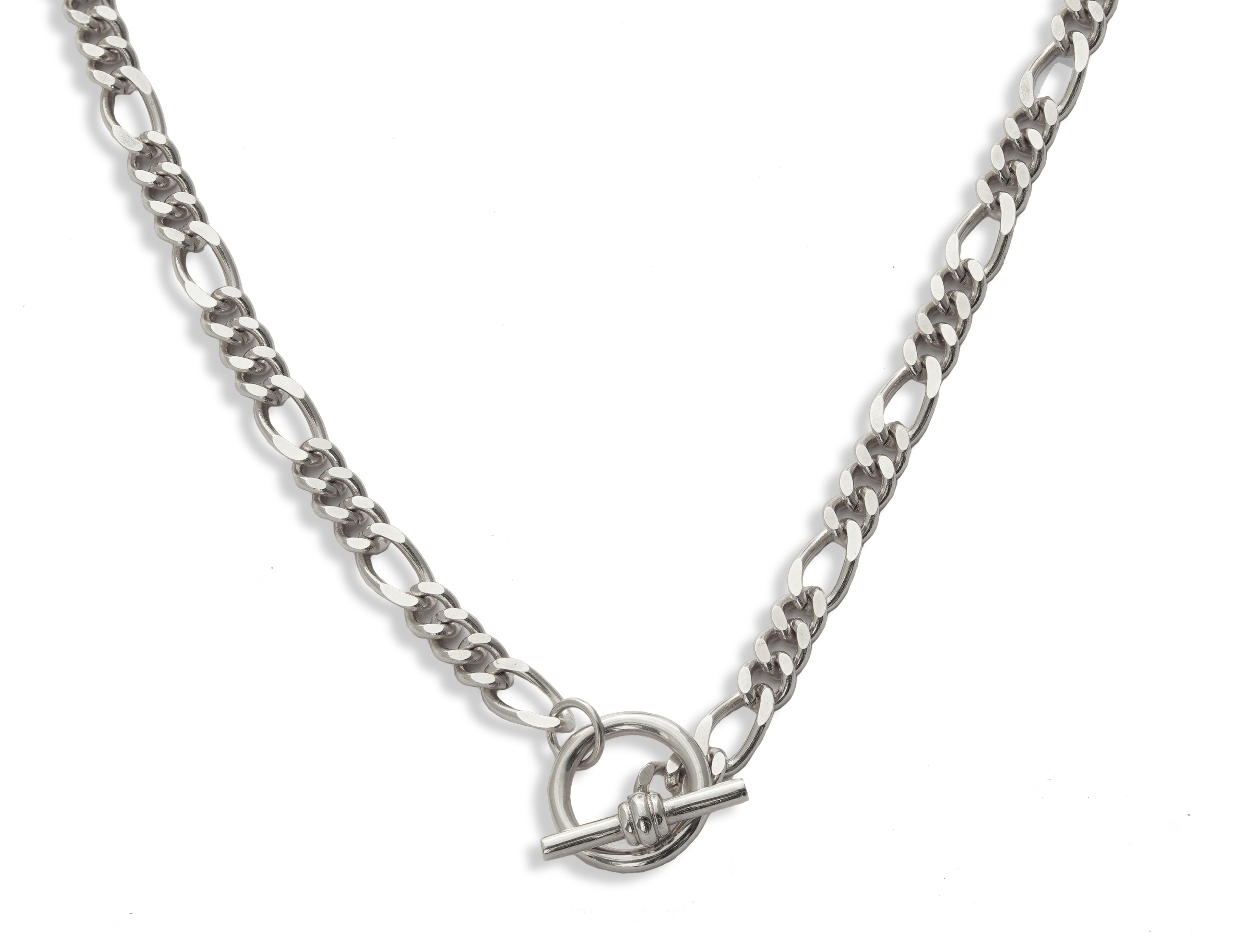 T-Bar Figaro Chain Necklace