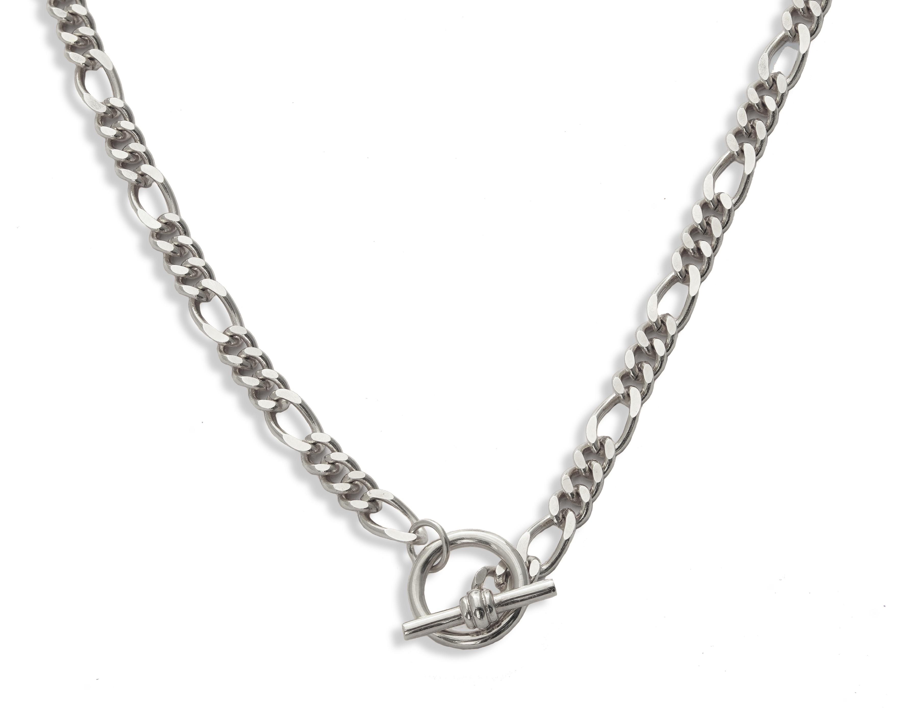 T-Bar Figaro Chain Necklace - Junk Jewels