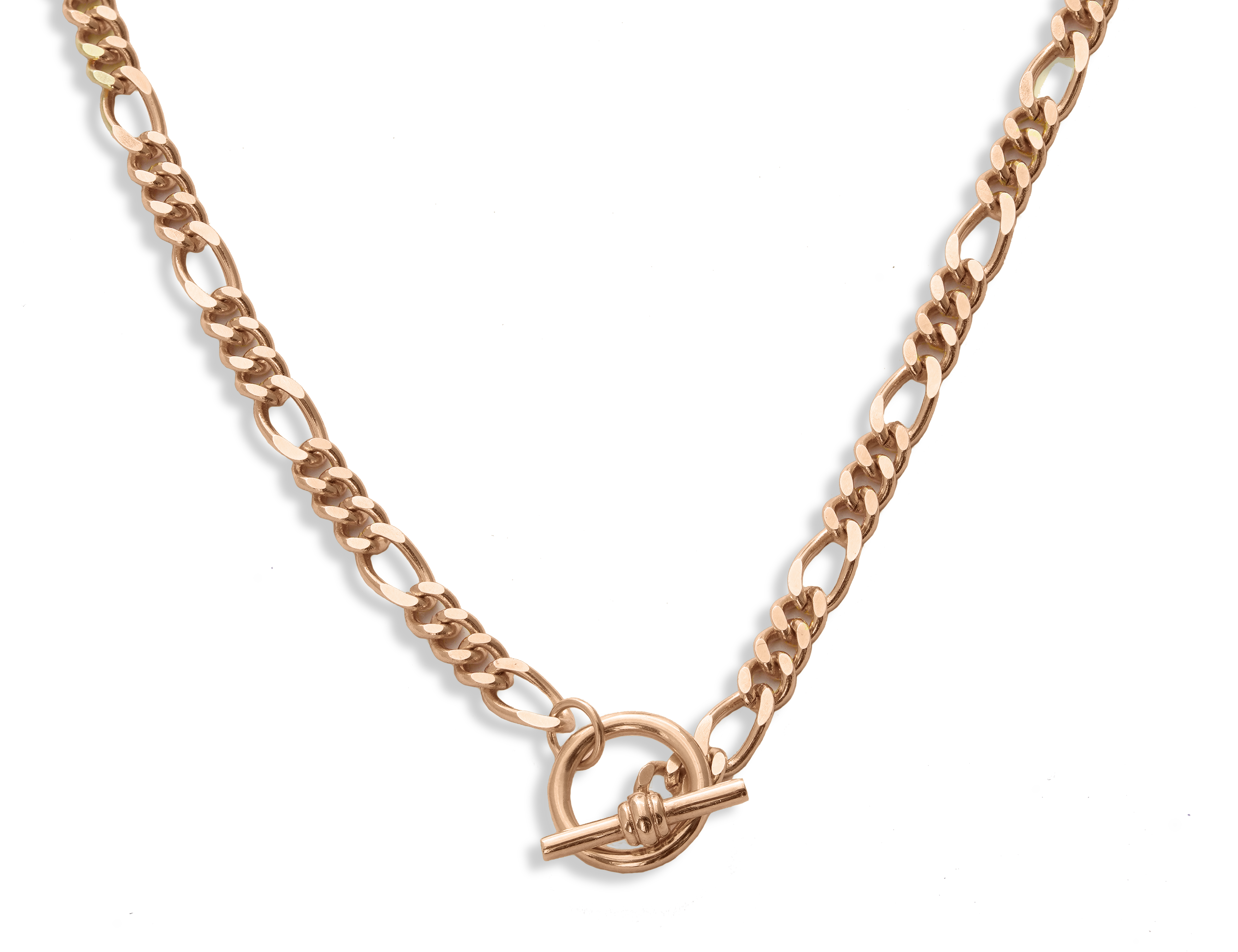 T-Bar Figaro Chain Necklace