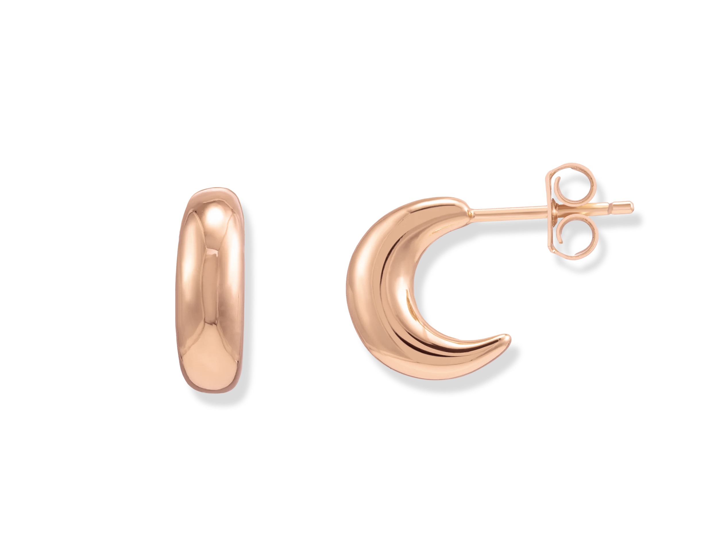 Minimalist Crescent Earrings