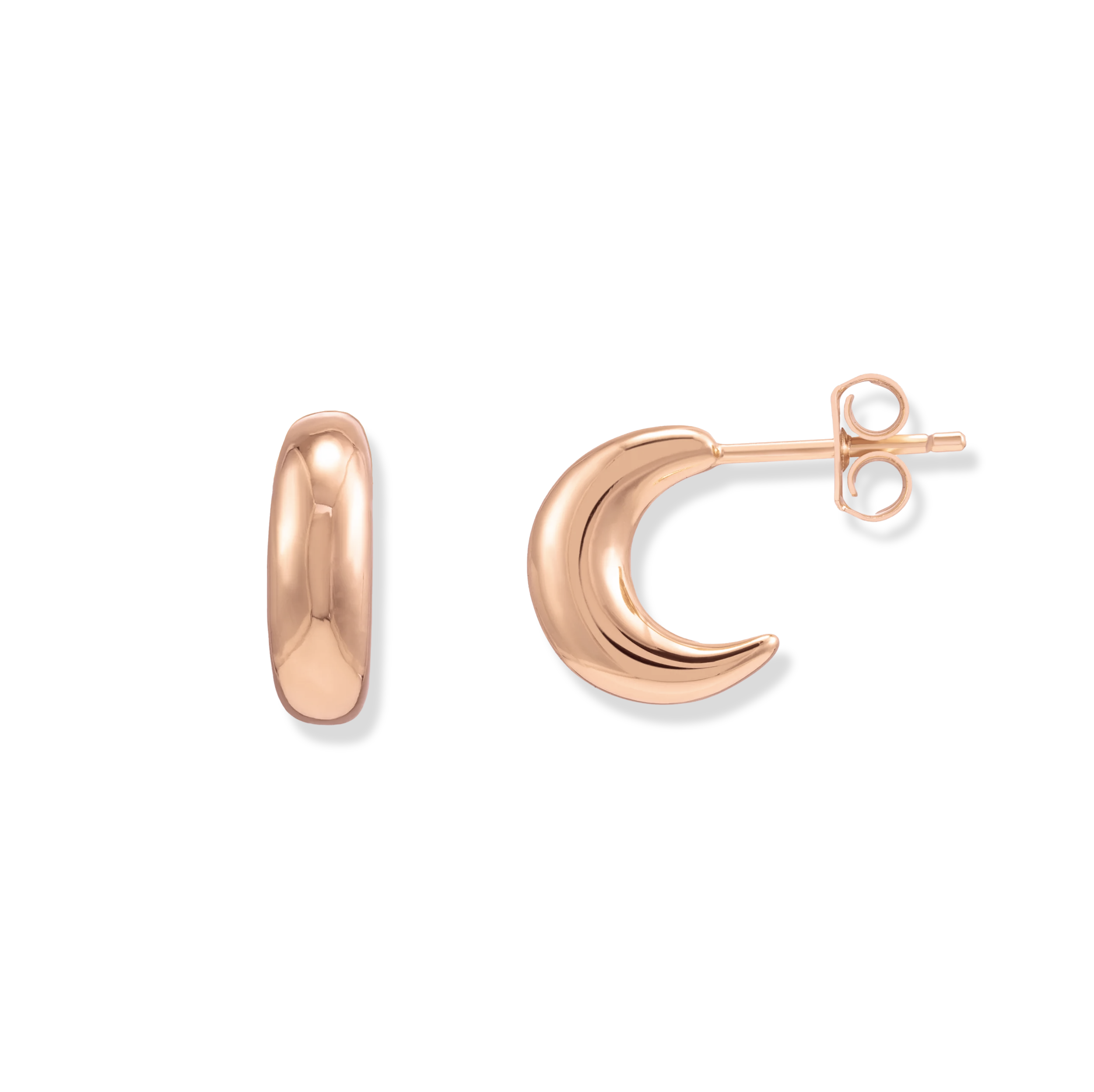Minimalist Crescent Earrings - Junk Jewels