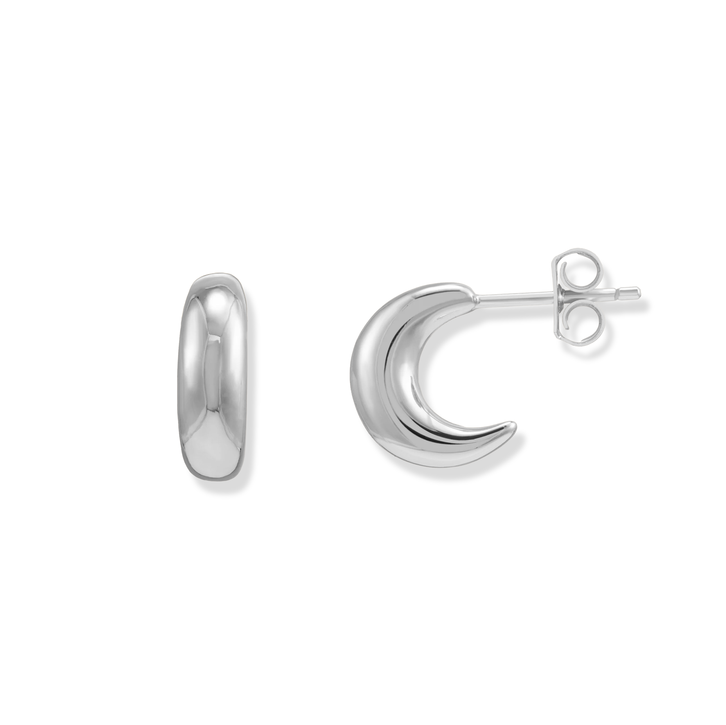 Minimalist Crescent Earrings - Junk Jewels