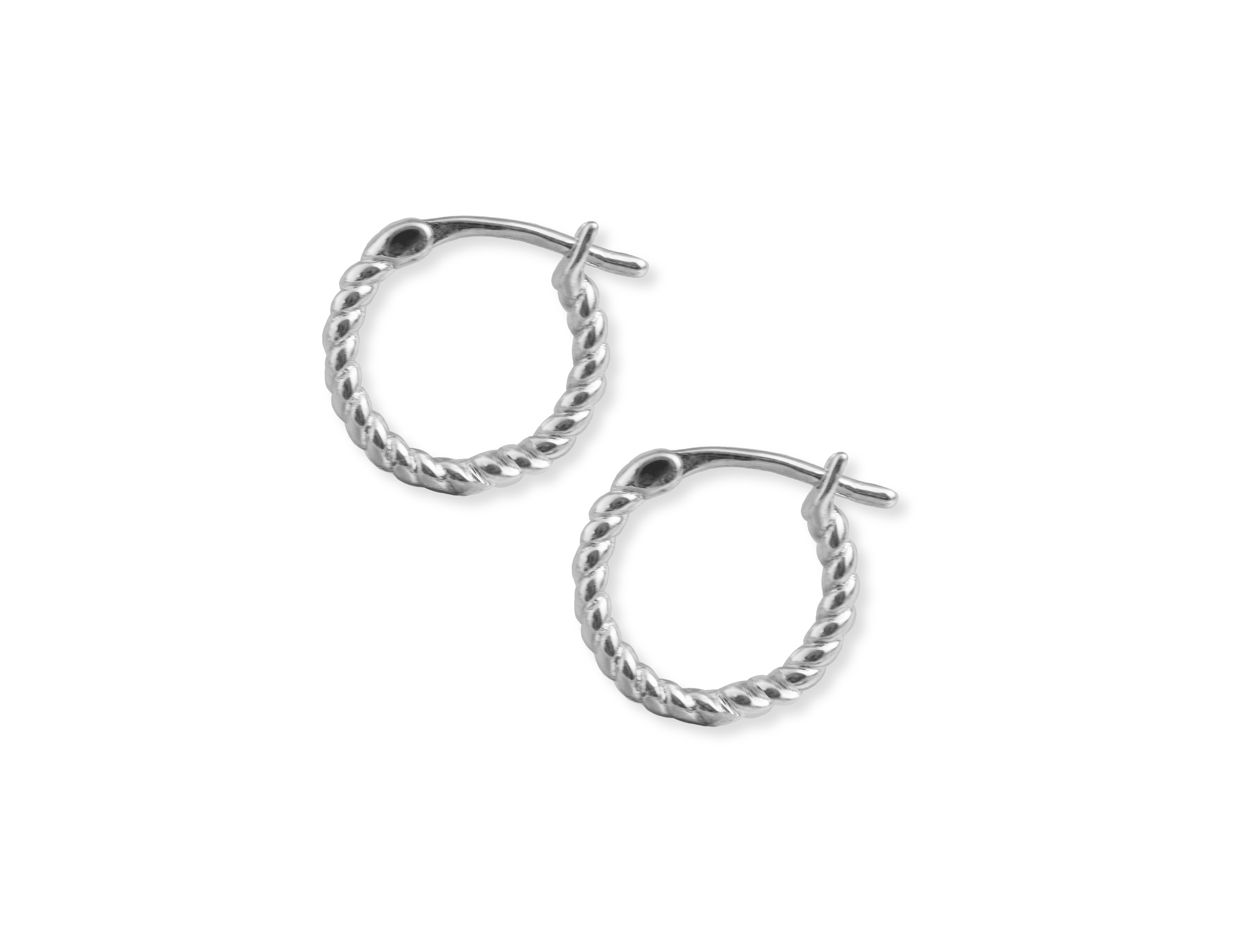 Mini Twisted Hoop Earrings