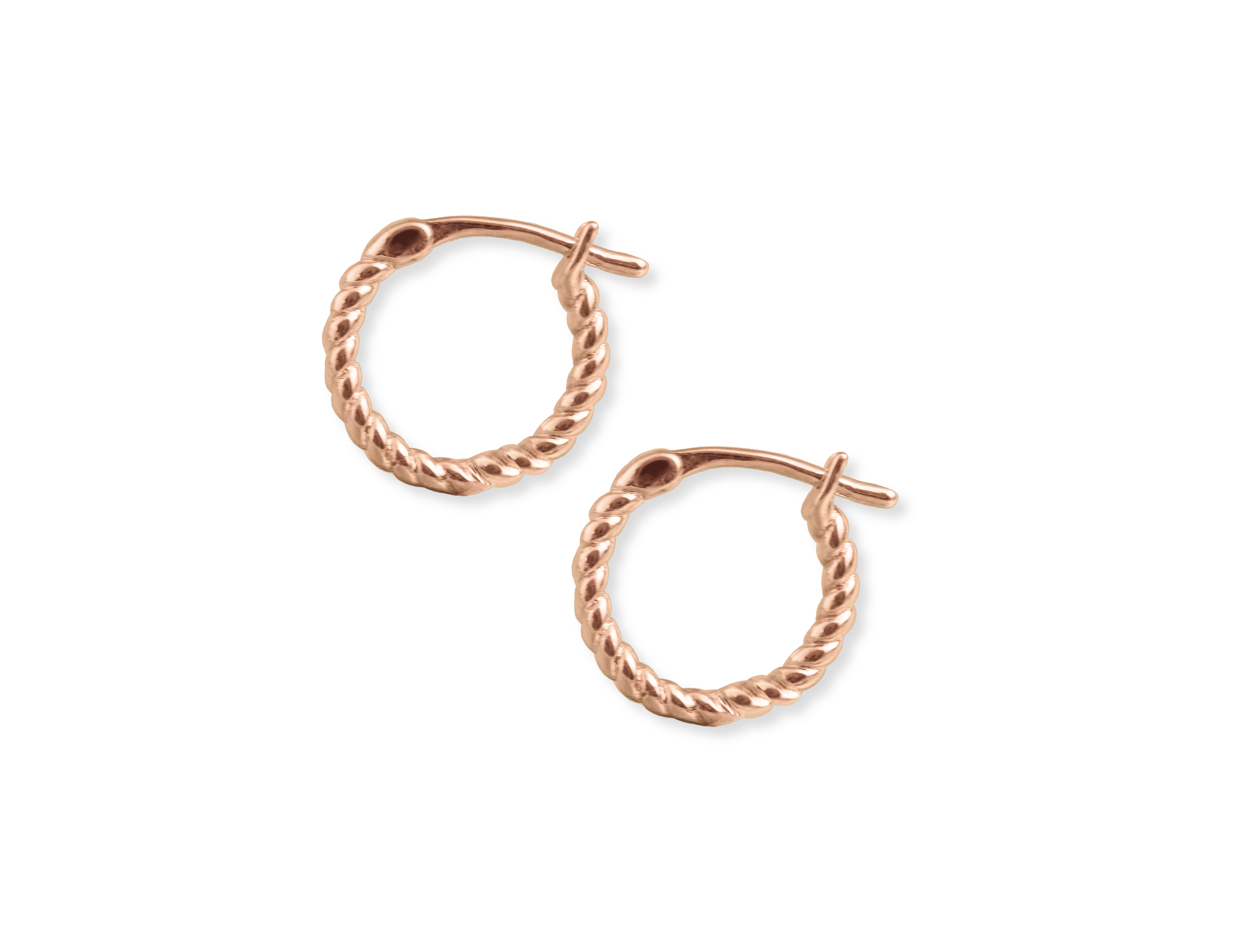 Mini Twisted Hoop Earrings - Junk Jewels