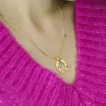 Kaleidoscope Lucky Charm Horsehoe Necklace - Junk Jewels