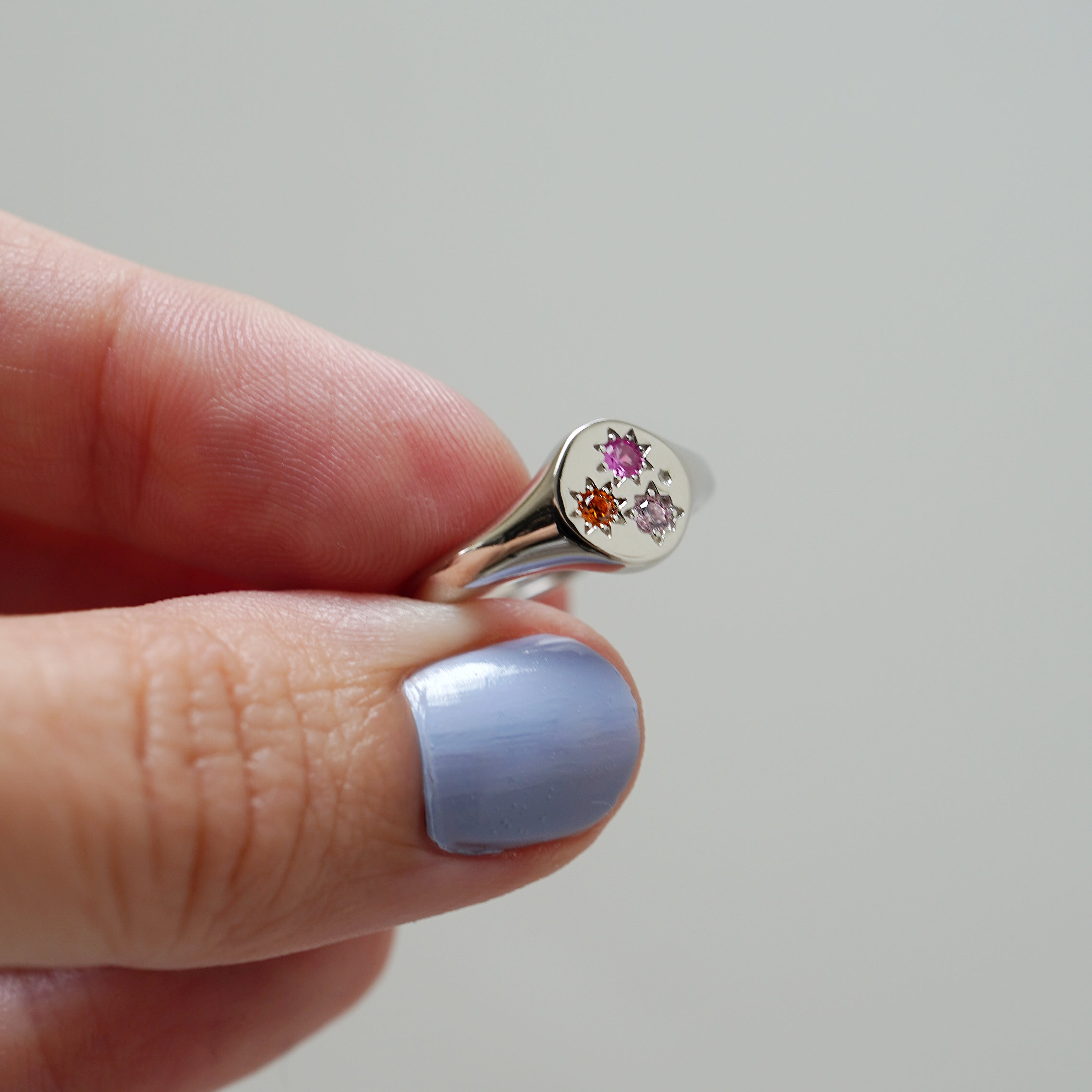 Starburst Jewelled Adjustable Signet Ring – Junk Jewels