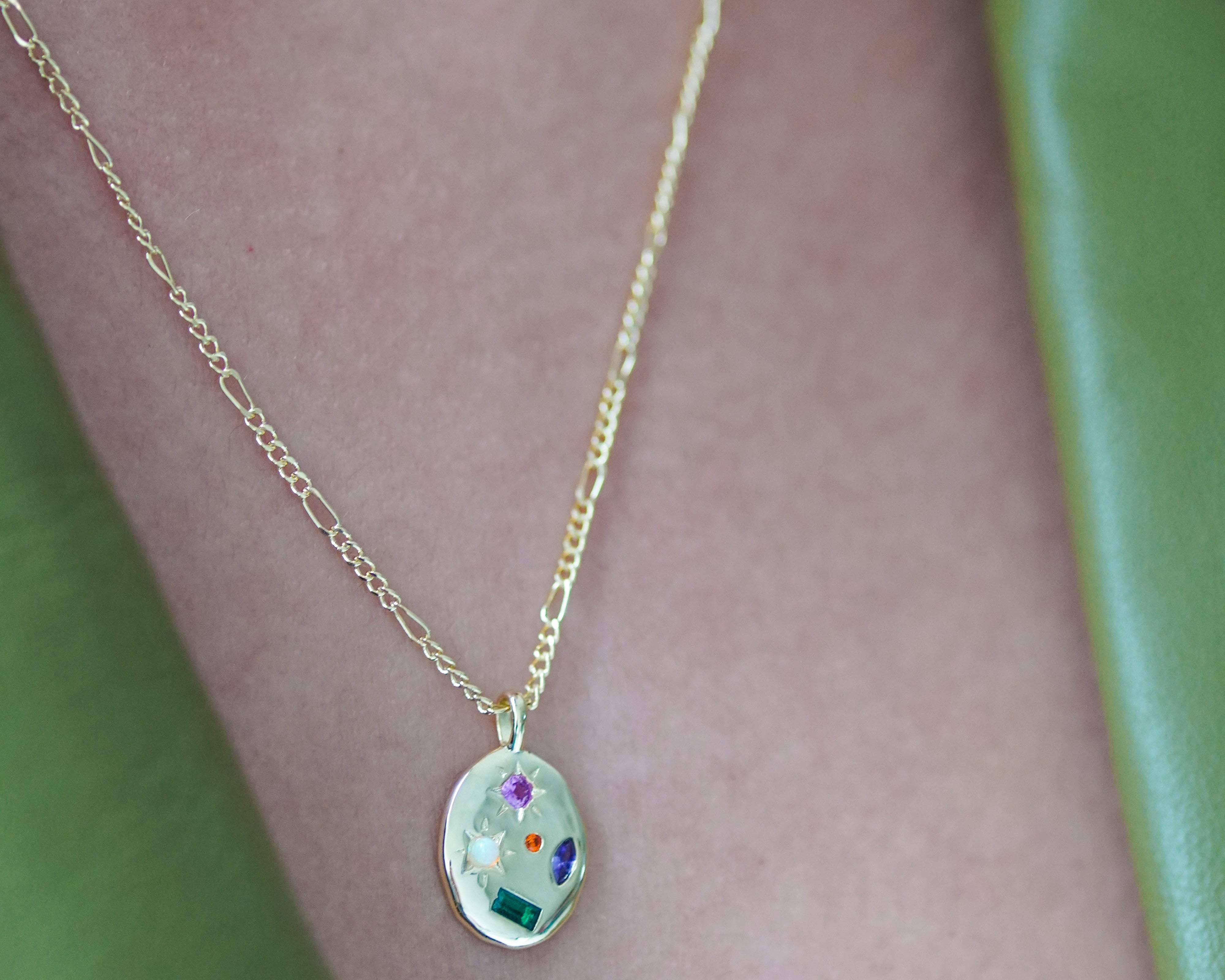 Kaleidoscope Gemstone Rainbow Necklace - Junk Jewels