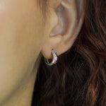Pastel Stone Petite Hoop Earrings - Junk Jewels