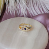 Midnight Gemstone Signet Ring - Junk Jewels