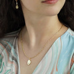 Minimalist Pebble Double Chain Necklace - Junk Jewels