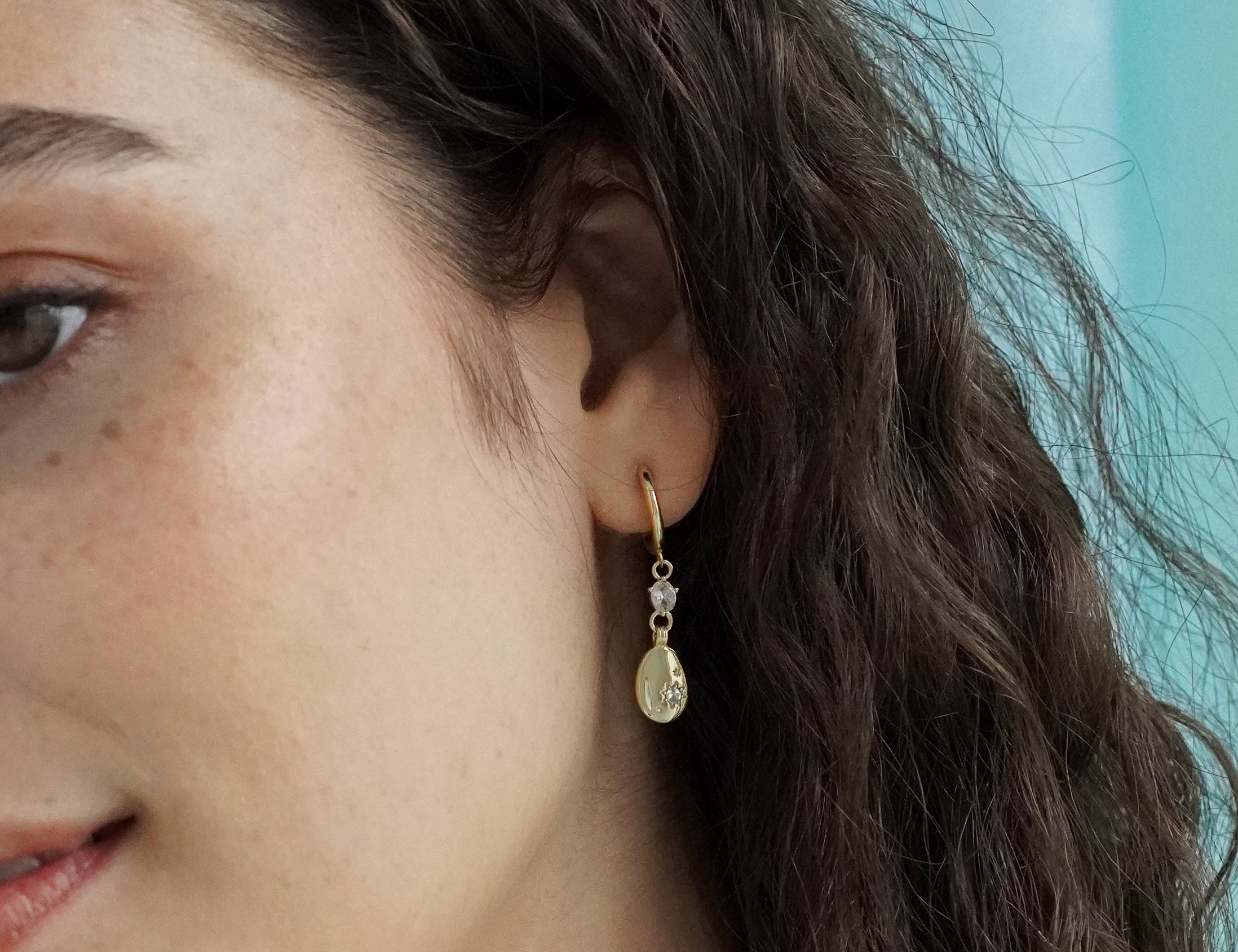Minimalist Pebble Drop Earrings - Junk Jewels
