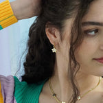 Shooting Star Charm Hoop Earrings - Junk Jewels