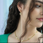 Shooting Star Charm Hoop Earrings - Junk Jewels