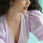 Kaleidoscope Gemstone Tag Pendant Necklace - Junk Jewels