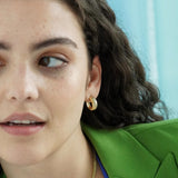 Glitter Chunky Hoop Earrings - Junk Jewels