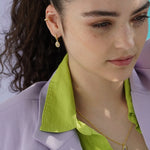 Gemstone Mini Pebble Hoop Earrings - Junk Jewels