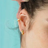 Pastel Stone Petite Hoop Earrings - Junk Jewels