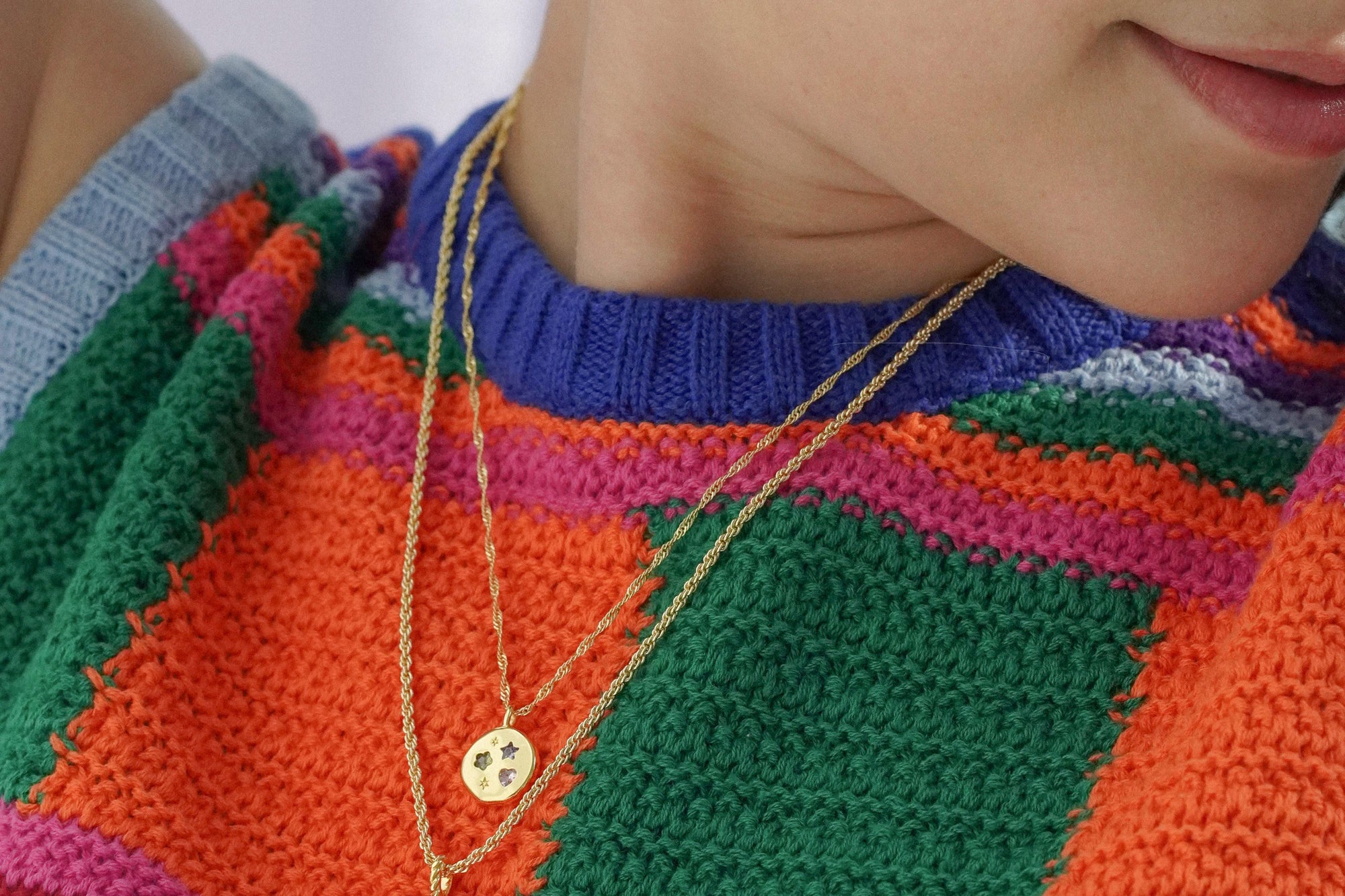 Pastel Stone Chunky Pebble Necklace - Junk Jewels