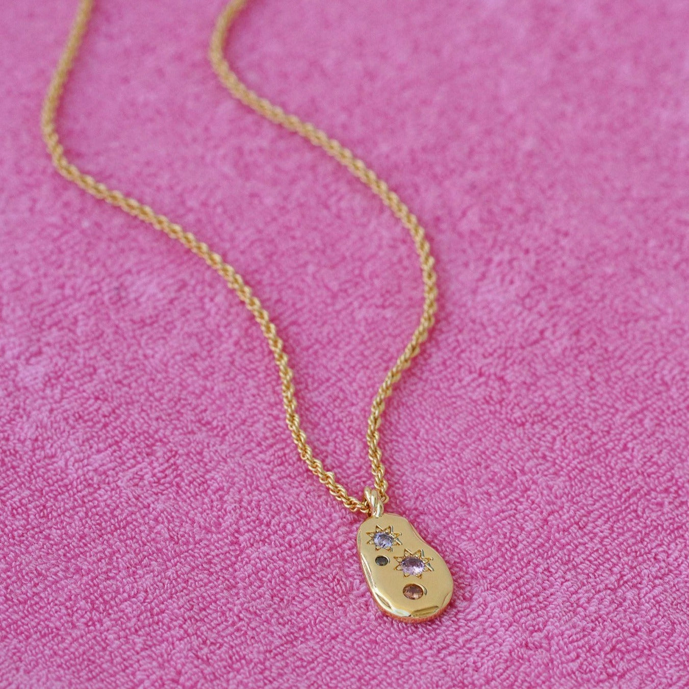 Pastel Stone Chunky Pebble Necklace - Junk Jewels