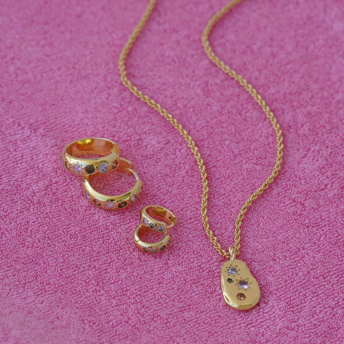 Pastel Stone Chunky Pebble Necklace - Junk Jewels