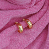 Glitter Chunky Hoop Earrings - Junk Jewels