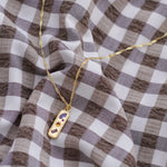 Kaleidoscope Gemstone Tag Pendant Necklace - Junk Jewels