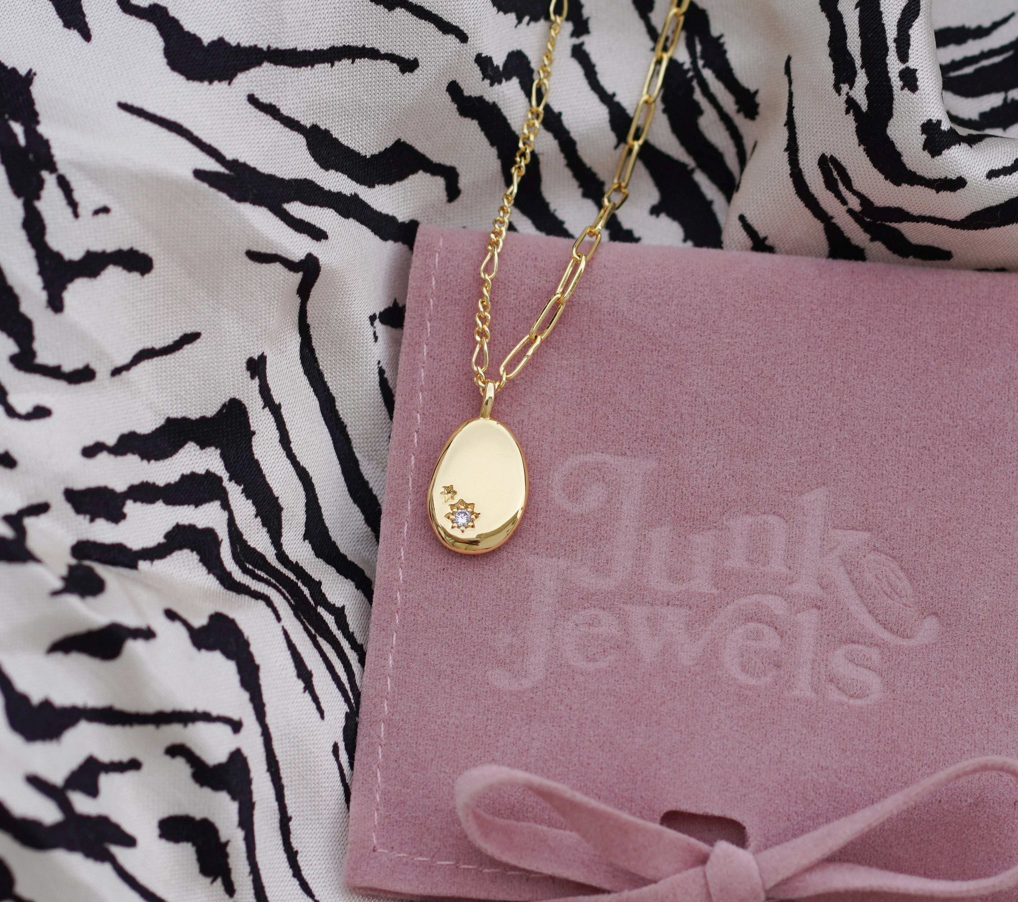 Minimalist Pebble Double Chain Necklace - Junk Jewels