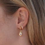 Gemstone Mini Pebble Hoop Earrings - Junk Jewels