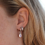 Gemstone Mini Pebble Hoop Earrings - Junk Jewels
