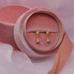 Bridesmaid Proposal | Droplet Jewelled Sterling Silver Earrings - Junk Jewels