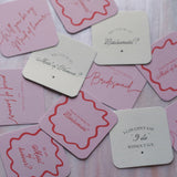 'Will you be my Bridesmaid' | Jewelled Necklace Gift Box with Pink Gift Tag - Junk Jewels