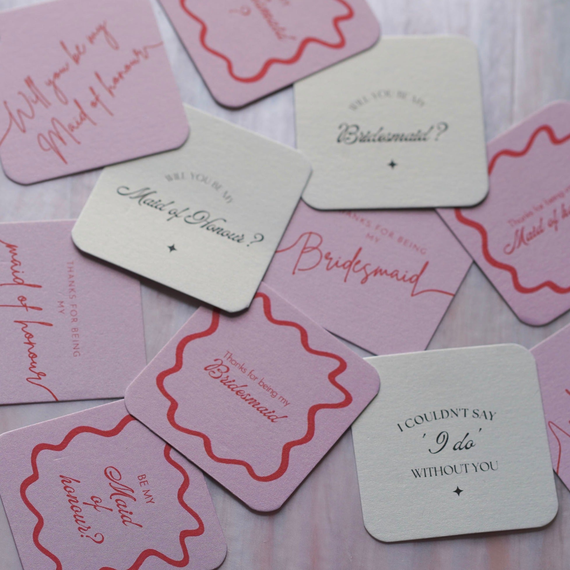 'Will you be my Bridesmaid' | Jewelled Necklace Gift Box with Pink Gift Tag - Junk Jewels