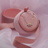 'Will you be my Bridesmaid' | Jewelled Necklace Gift Box with Pink Gift Tag - Junk Jewels