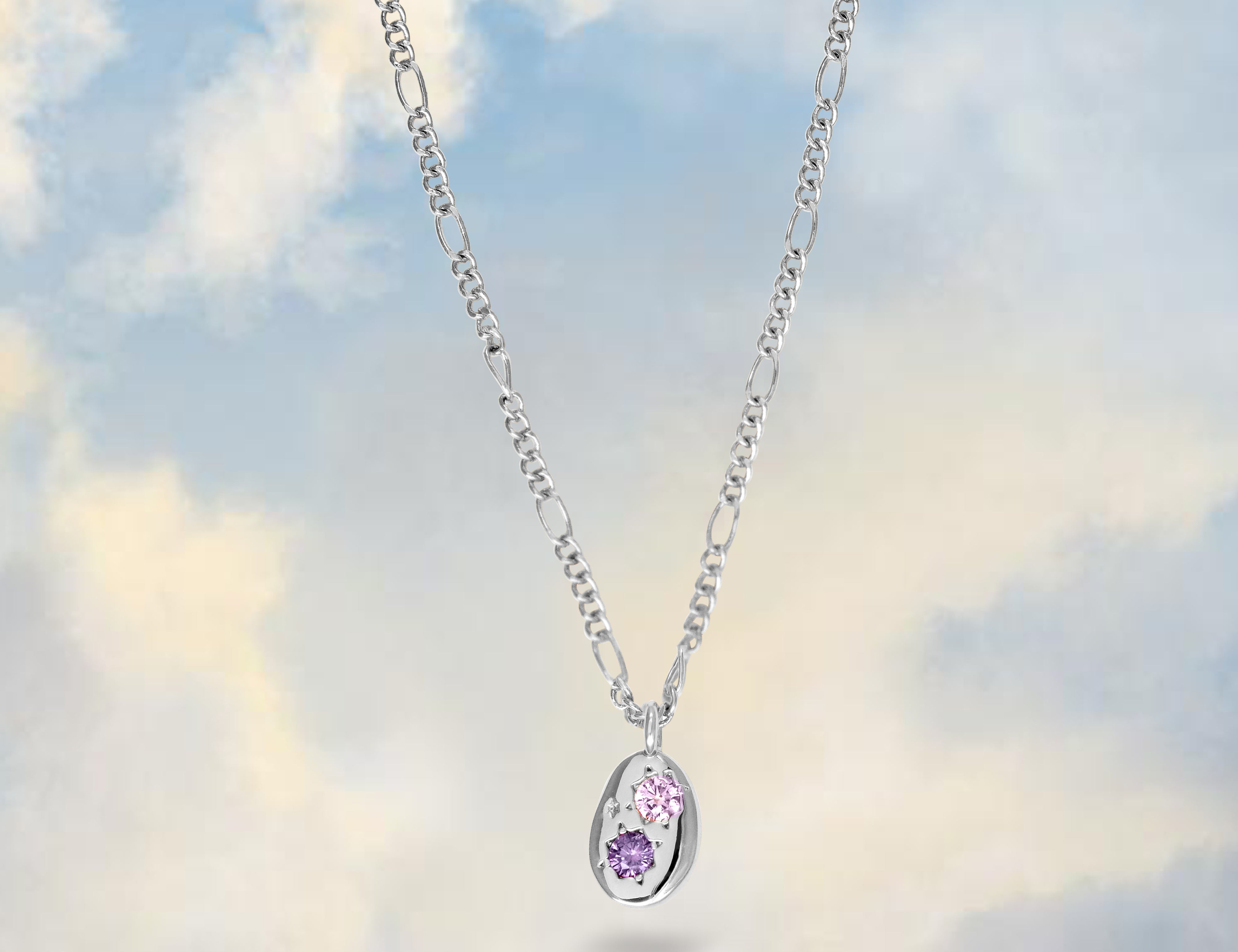 Gemstone Mini Pebble Necklace