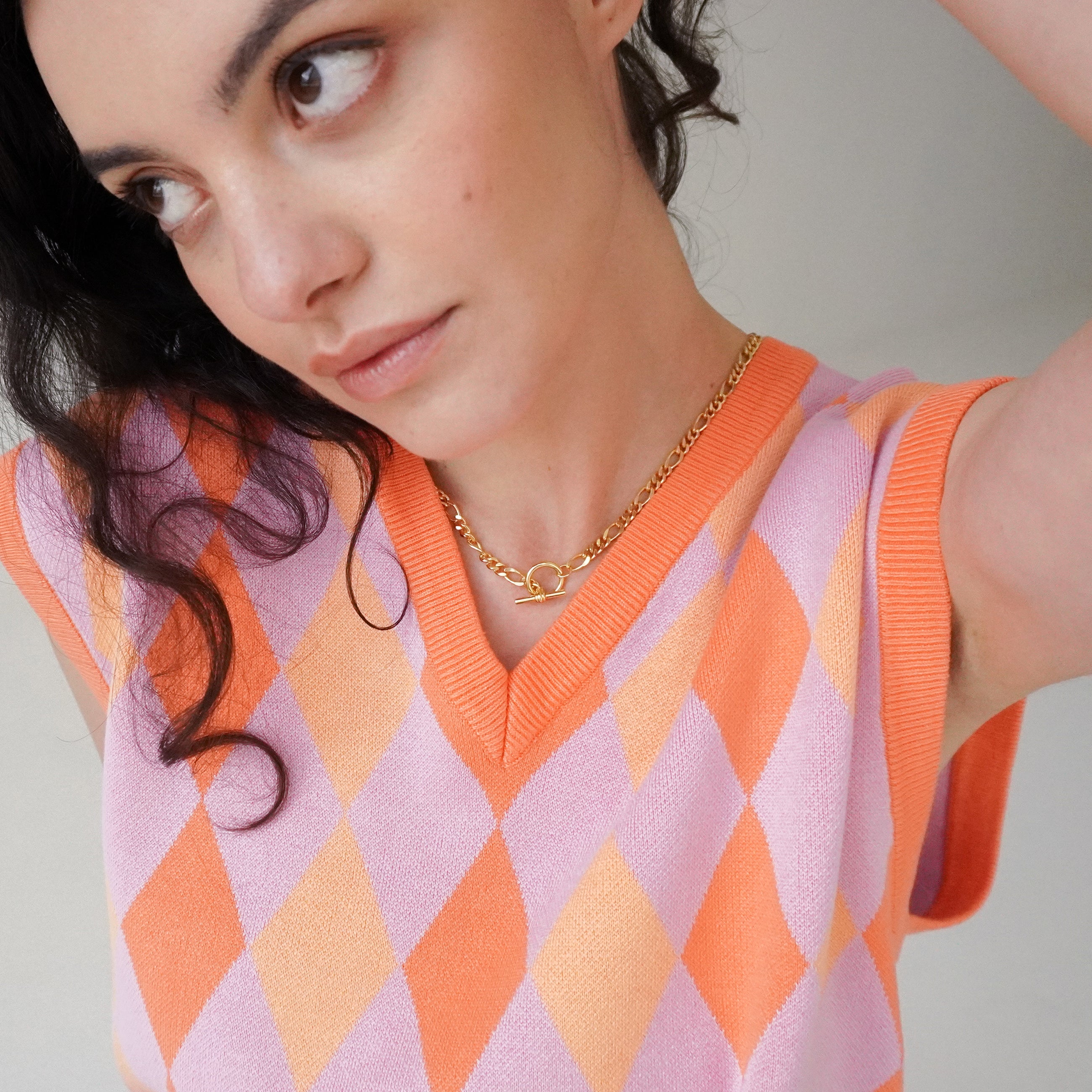 T-Bar Figaro Chain Necklace - Junk Jewels