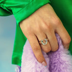 Kaleidoscope Lucky Charm Signet Ring - Junk Jewels