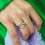 Kaleidoscope Lucky Charm Signet Ring - Junk Jewels