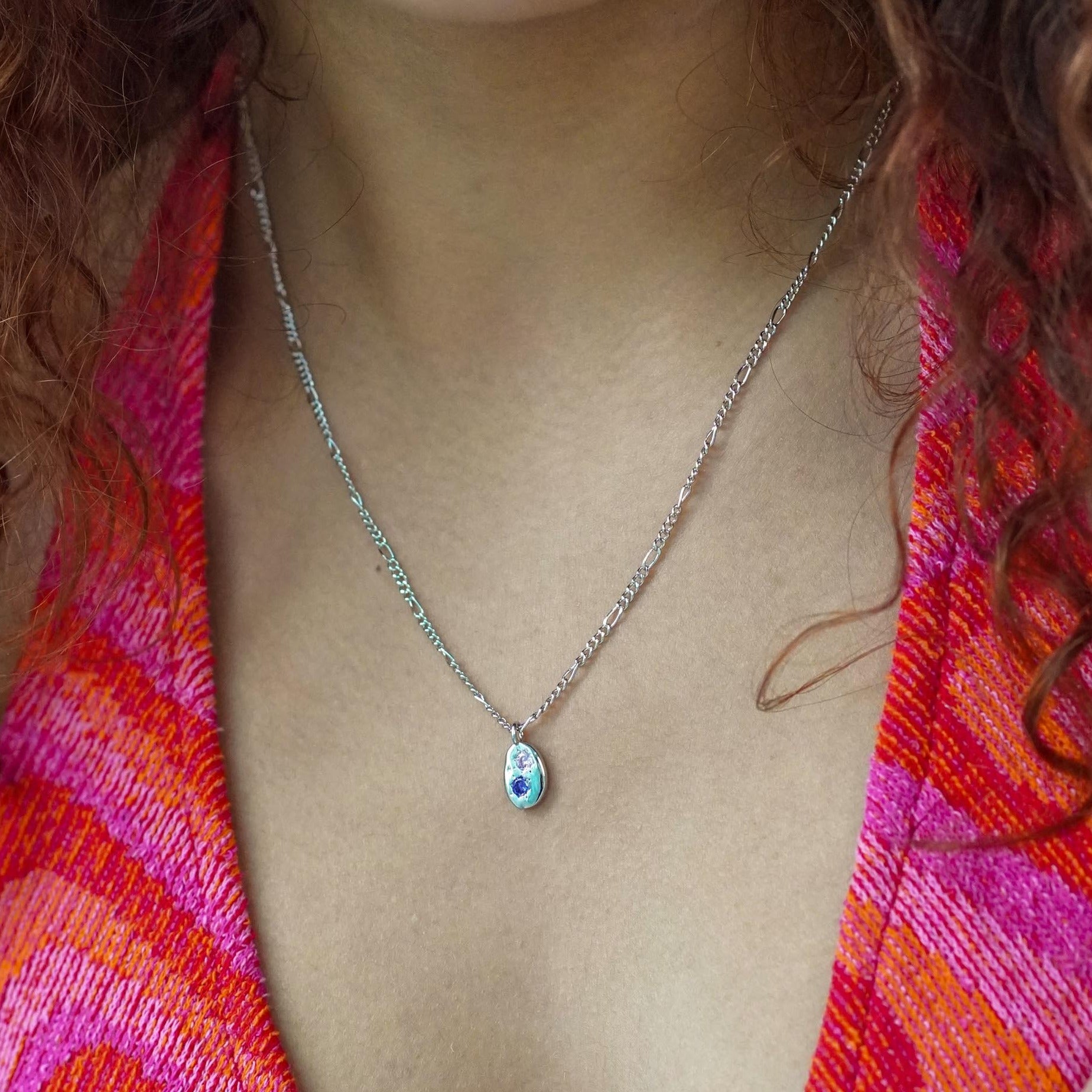 Gemstone Mini Pebble Necklace - Junk Jewels