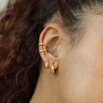 Pastel Stone Petite Hoop Earrings - Junk Jewels
