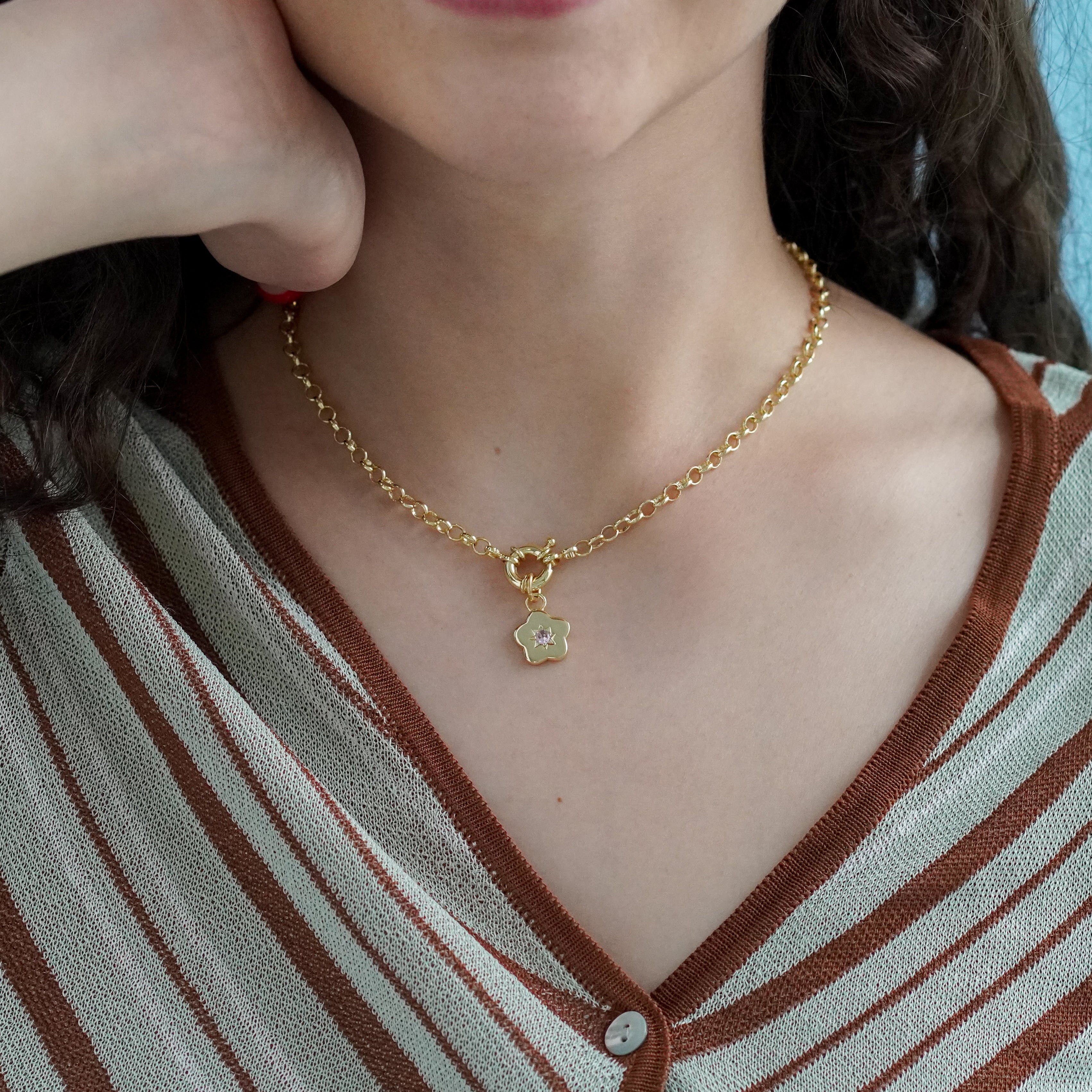 Retro Multi-Charm Chunky Chain Necklace - Junk Jewels