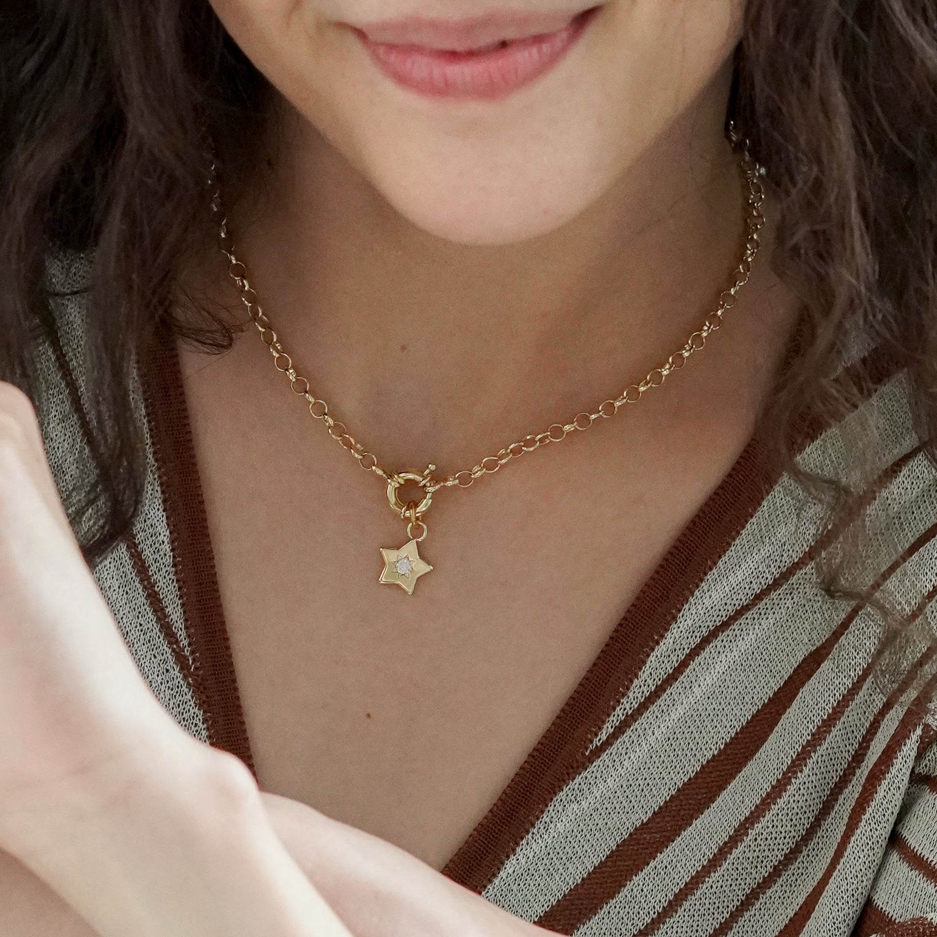 Retro Multi-Charm Chunky Chain Necklace - Junk Jewels